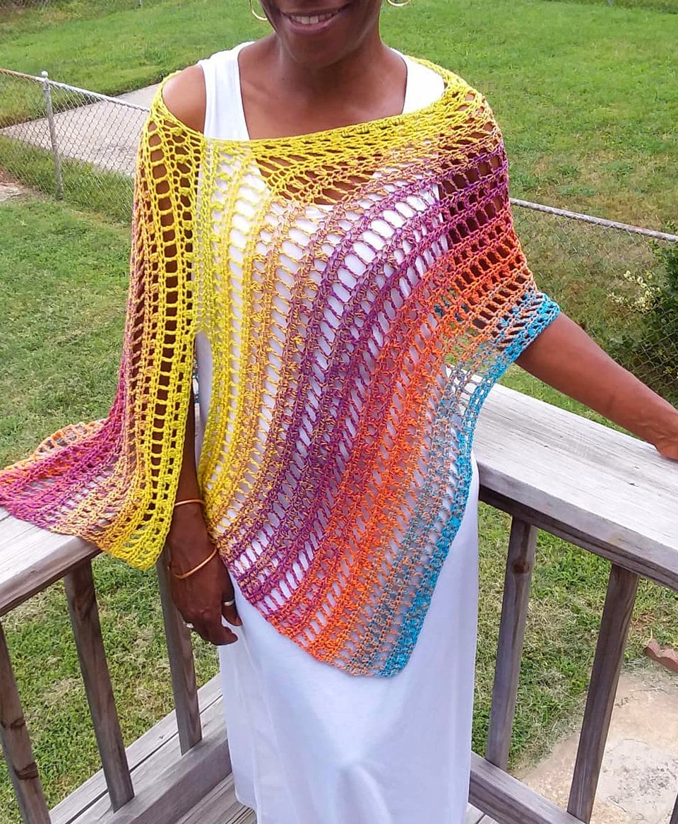 Crochet Pattern for Poncho Dress - Etsy