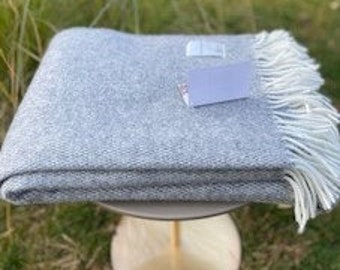 Premium quality organic N. Zealand sheep wool blanket 100% natural wool throw large sofa wool throw wool bedspread 51x79 in/130x210cm