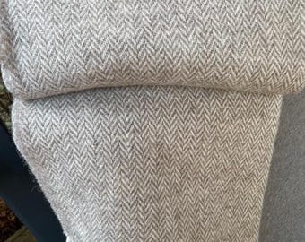 Hight quality N. Zealand sheep wool blanket 100% natural wool throw light beige blanket large throw home bedspread plaid home decor 55x79 in