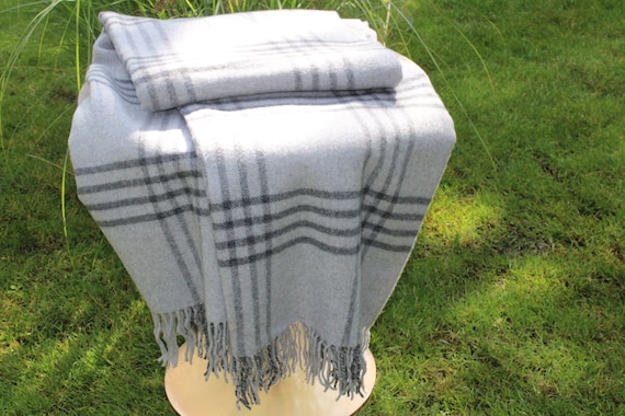 Merino Wool Blanket Wool Throw 55 x79 In Extra Quality Merino Wool Throw Organic