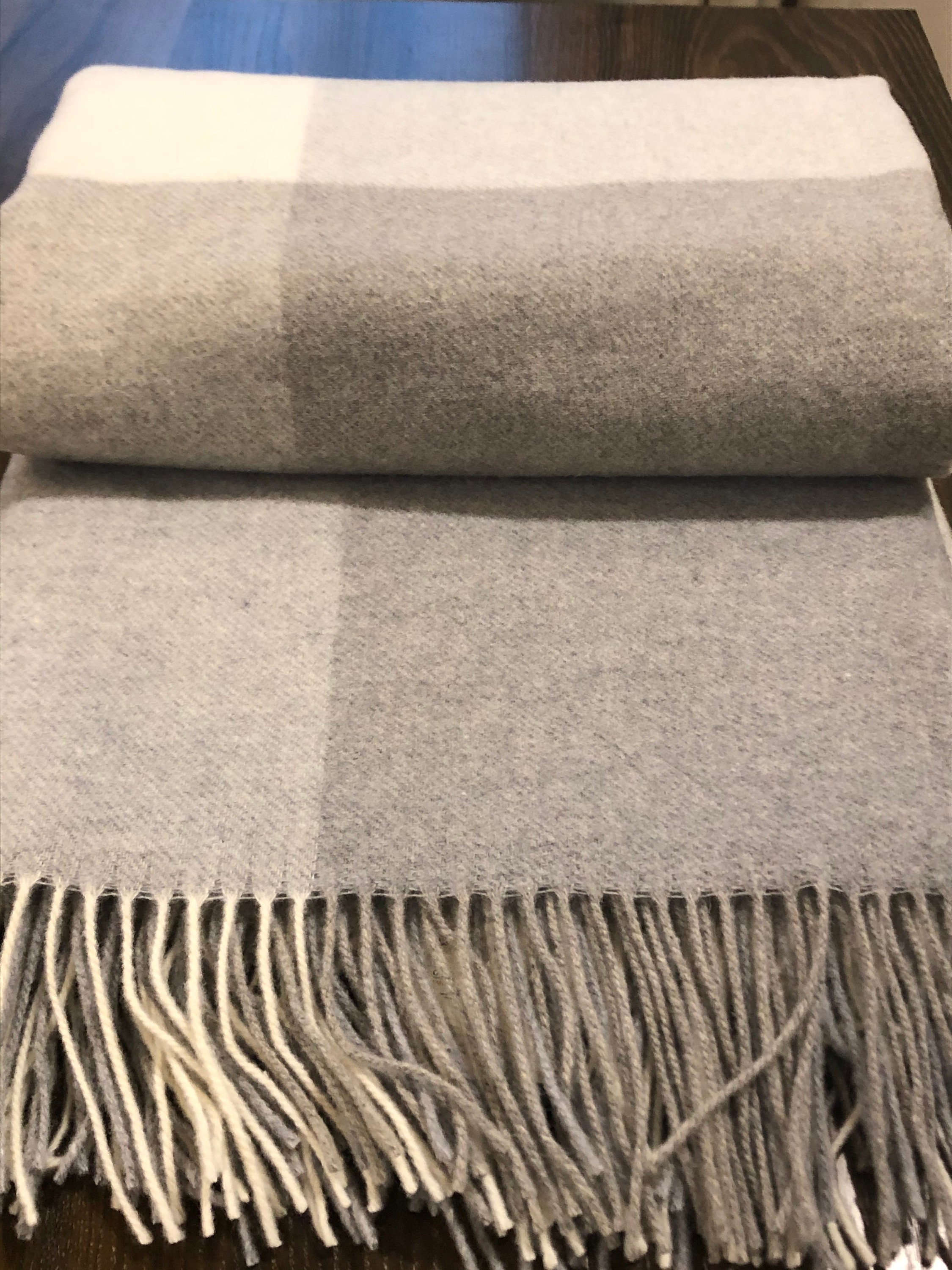 Extra fine Merino wool blankets with Cashmere Throws plaid Etsy