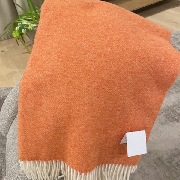 Orange Zest Cashmere Blanket