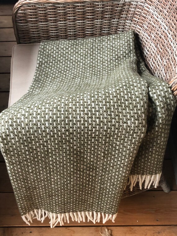 New Zealand Sheep wool blanket 100 natural wool Wool throw Etsy