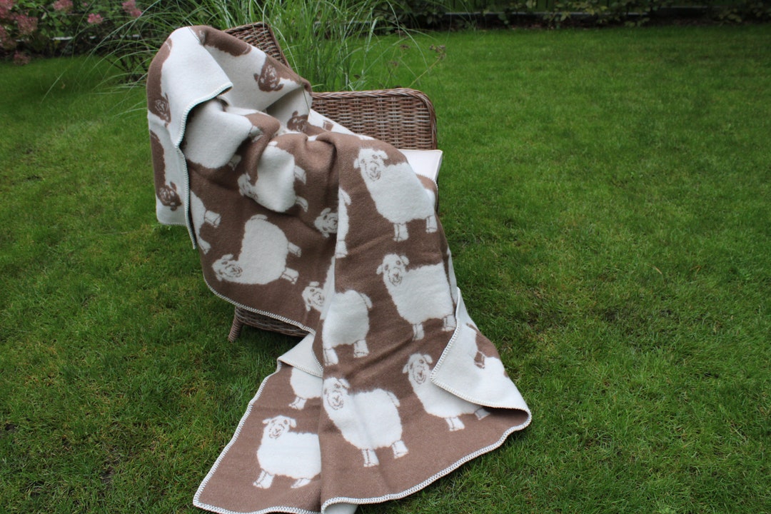 Soft Organic Sheep Wool Blanket Natural Wool Throw Highest Quality