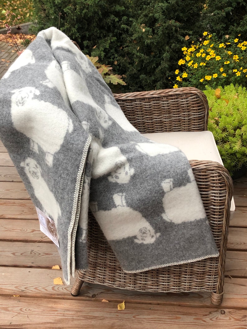 Sheep Wool Blanket. 100 Pure Natural Wool throw. Highest Etsy