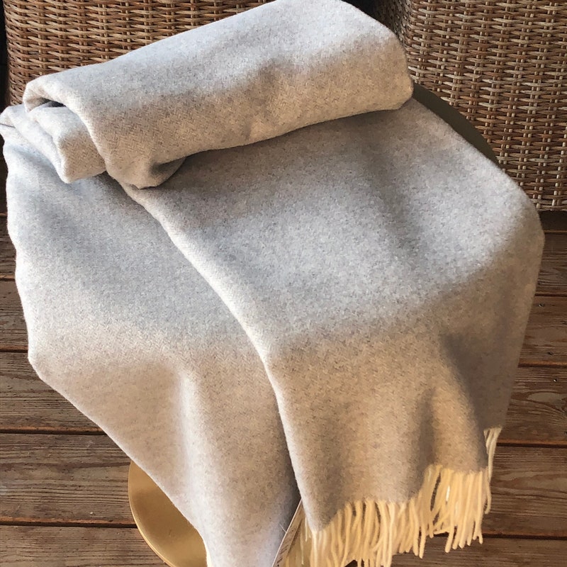 Natural Merino Wool Blanket