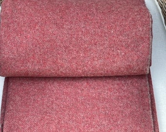 Extra Qualität Merino Wolldecke weich warm und gemütlich terra braun großer Sofa Überwurf karierte Decke Größe 140x200cm/55x79 in