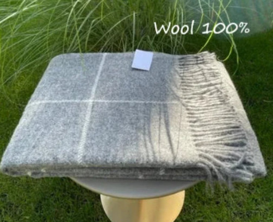 New Zealand Sheep Wool Blanket, 100 Natural Wool, Wool Throw, Highest