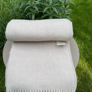Extra Quality Beige Color Sheep Wool Blanket 100% Natural Wool Throw High  Quality Large Wool Blanket Large Warm Bedding Pliad Home Décor Eco 