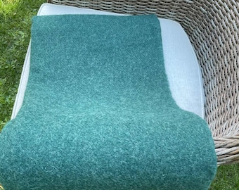 Cozy Green Color Wool Throw Plaid - 100% New Zealand Wool Blanket, Large Warm Sofa Blanket 140x200cm/55x79 In & Decke, Couverture, Gift