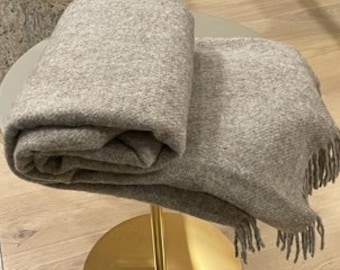 Light Brown New Zealand Wool Blanket Virgin Wool Blanket - 100% WoolBedspread for Sofa - Bed, 140x200cm  Soft, Warm & Decke, Couverture