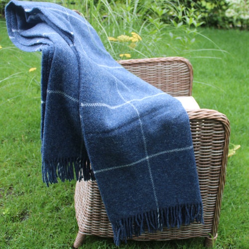 Merino Wool Blanket 55 x 79 In 100% Wool Organic Fleece Throw Pure Natural Wool 