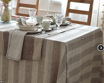 Linen tablecloth pure natural linen tablecloth eco linen