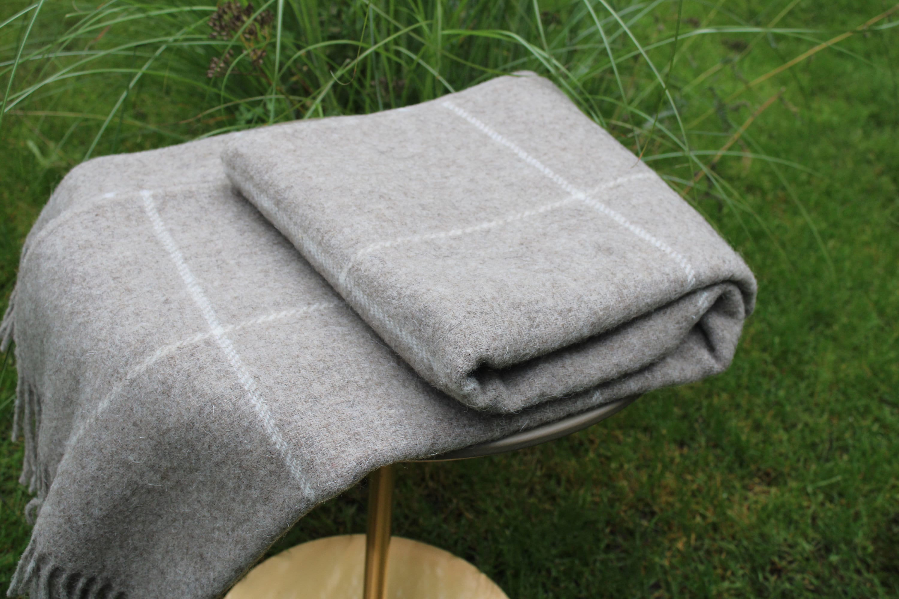 Natural sheep wool blanket 100 natural wool throw wool plaid Etsy