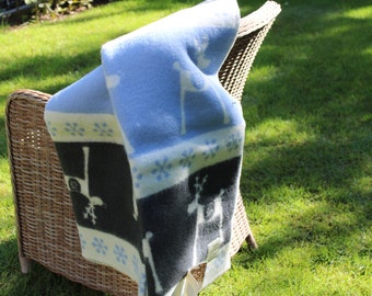 Organic Pure Natural Lamb Wool Blanket: High-Quality Cozy Sofa Throw and Bedspread - 51x79 in, Eco Wool Gift