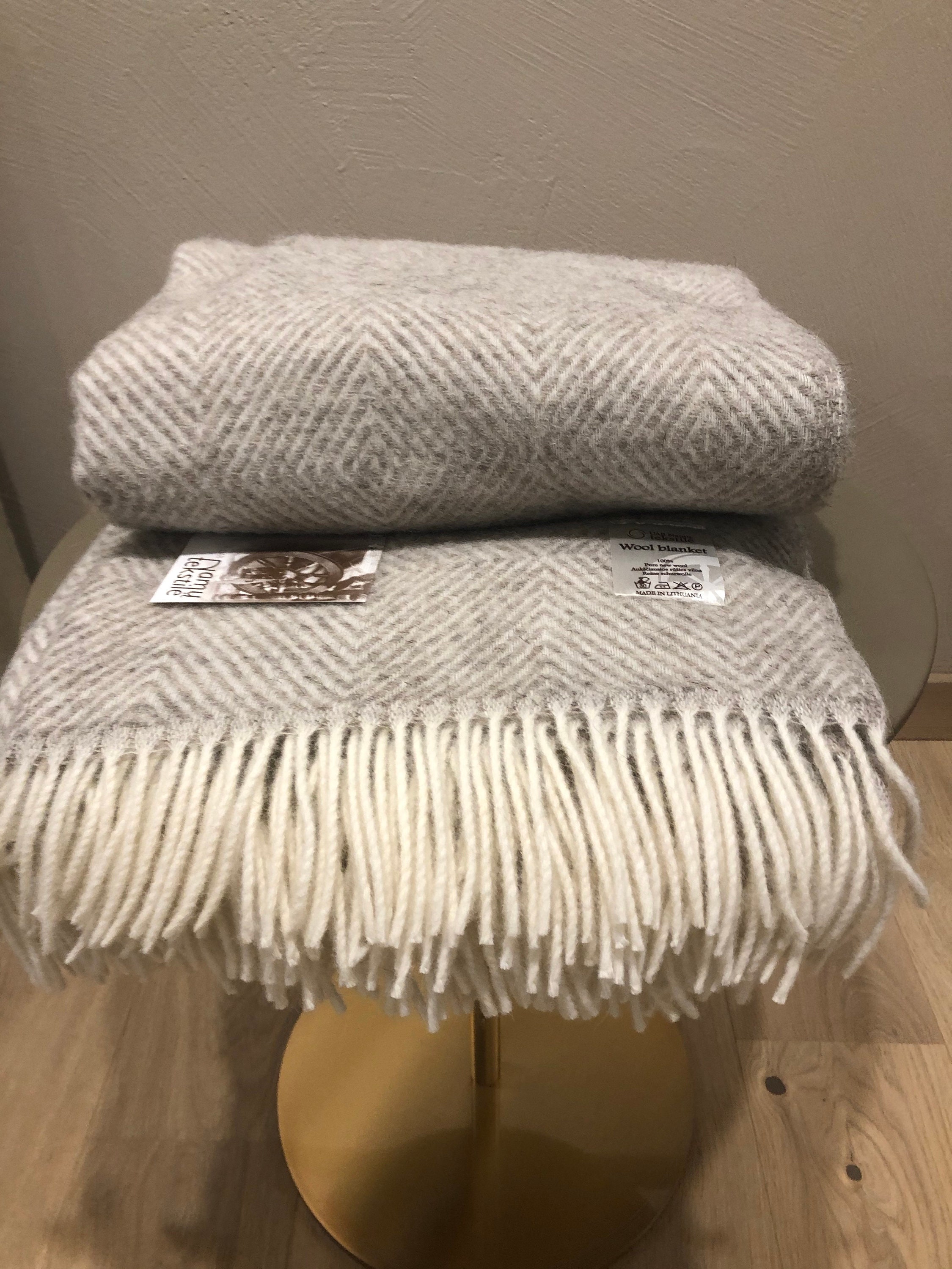 Extra Quality Organic Sheep Wool Blanket 100 Natural Wool Etsy