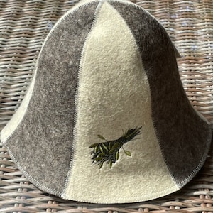 Organic Wool Sauna Hat & Elevated SPA Experience with Natural Wool Headwear