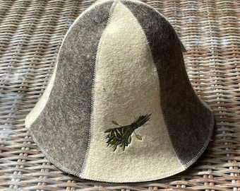 Organic Wool Sauna Hat & Elevated SPA Experience with Natural Wool Headwear