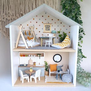 Miniature furniture set, Soothing Elegance, dollhouse 1:12 scale furniture bundle (perfect for Ikea dollhouse)