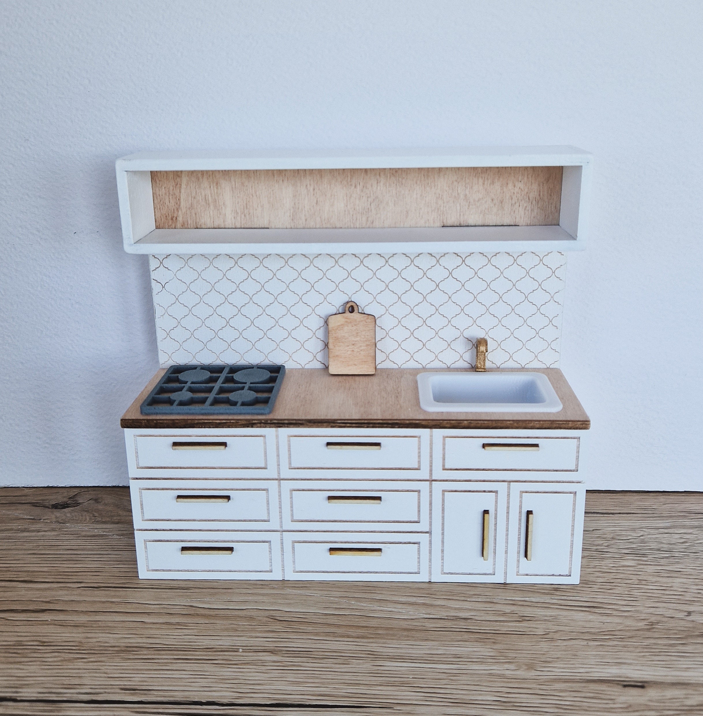 CENPEK Meubles de maison de poupée à l'échelle 1:12 - Meubles miniatures en bois - Accessoires de maison de poupée - Modèle de meubles de salon CENPEK Meubles de maison de poupée à l'échelle 1:12 - Meubles miniatures en bois - Accessoires de maison de poupée - Modèle de meubles de salon