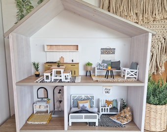 Miniature Furniture Set, Soothing Elegance, Dollhouse 1:12 Scale 