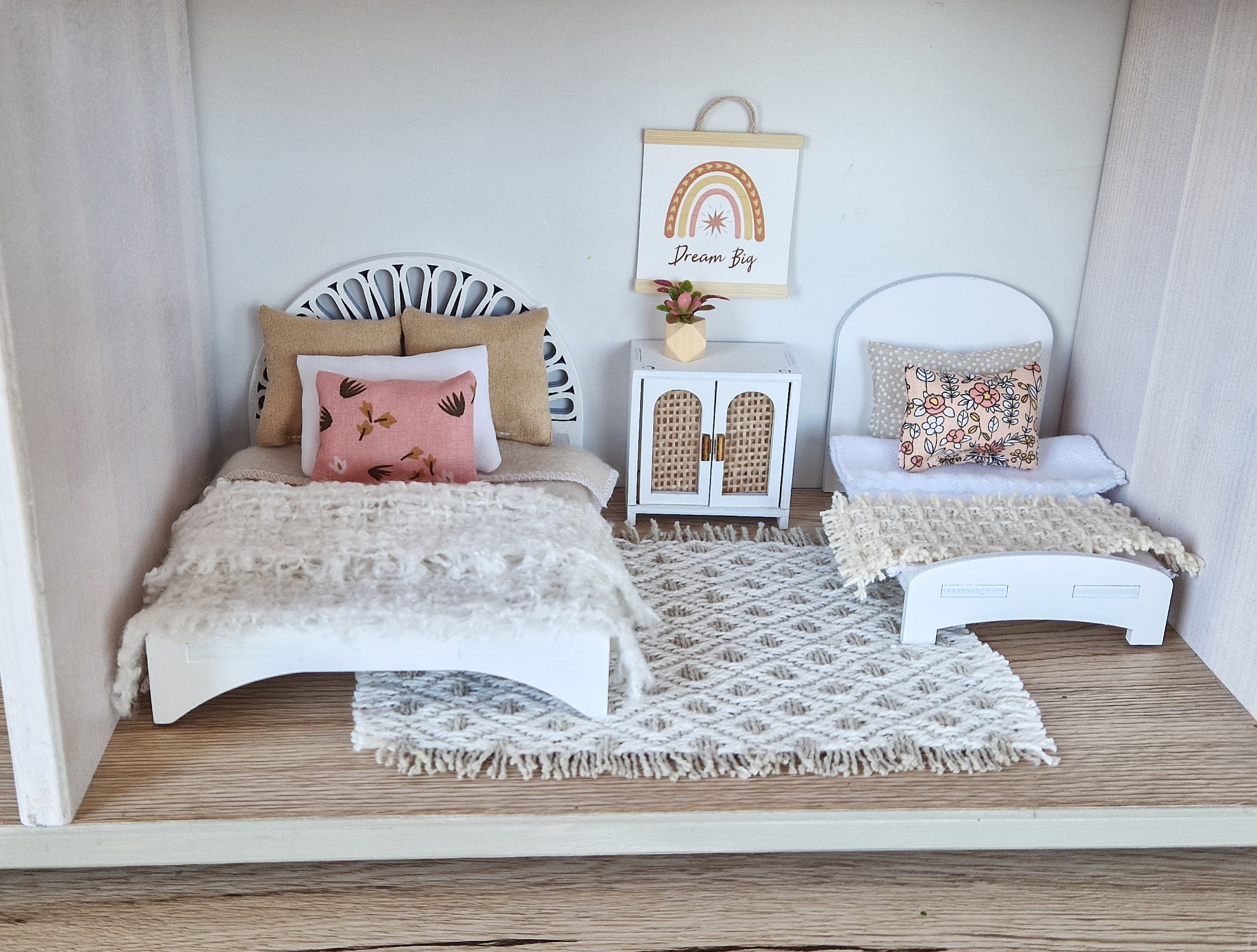 Mobilier Miniature KAYLRE – Chaise De Chambre D’enfant, Bois, échelle 1/12