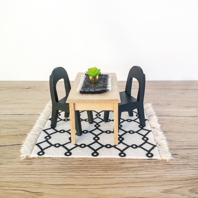 US online store Miniature Dining Set 112 Scale Modern