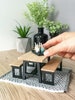 Miniature dining set 1:12 scale, modern miniature dollhouse furniture ( perfect for Ikea Dollhouse) 