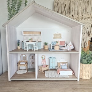 Miniatuurmeubelset, poppenhuismeubelbundel op schaal 1:12 (perfect voor Ikea-poppenhuis)