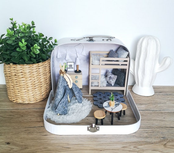 Suitcase Dollhouse Miniature - Etsy 