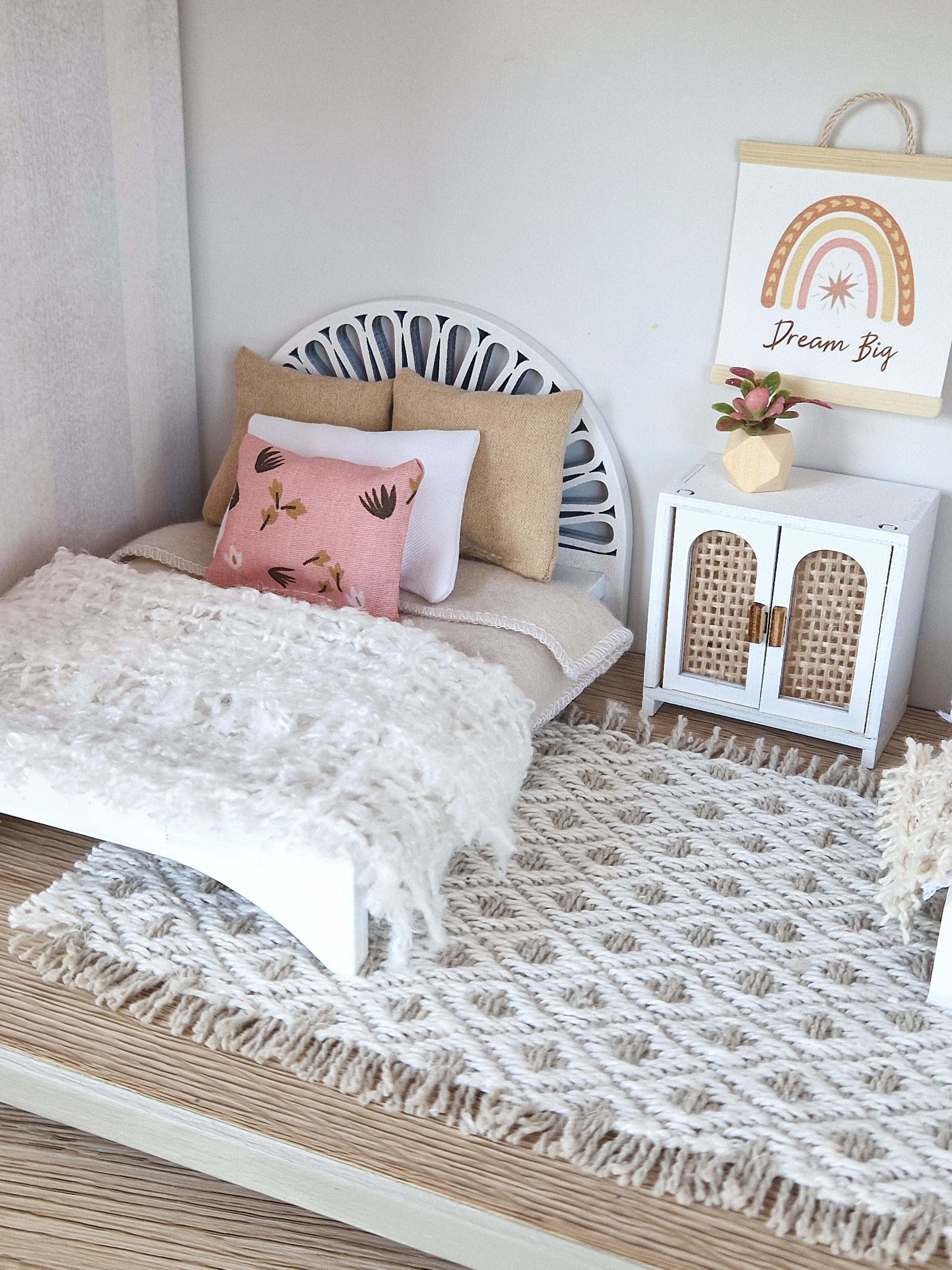 Small Foot Wooden Doll's Bed Doll Furniture Accessories Heart Cushion