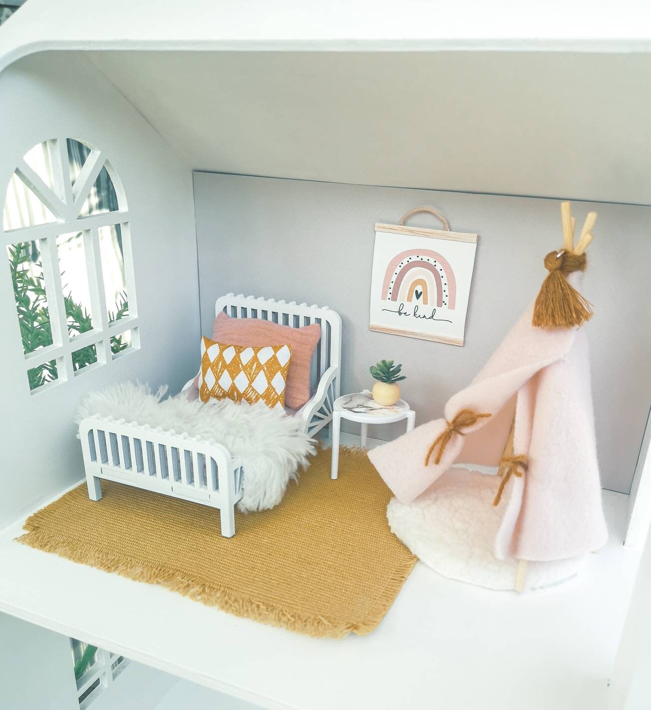 Dolhouse Kids Room Miniature 1:12 Scale Teepee Bed Maileg - Etsy