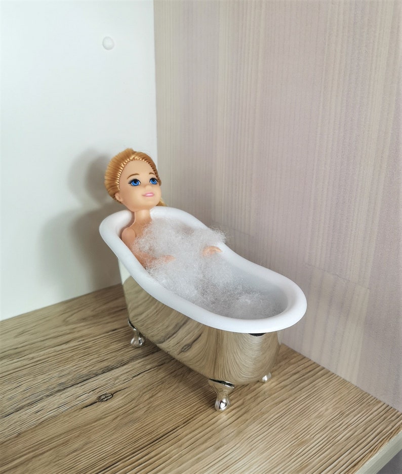 Dollhouse Miniature Bathroom Set / Vanity Bathtub / Etsy