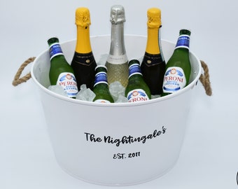 Personalised Wine Bucket | Wine Tub | Wine Cooler | Wine Storage | Beer Bucket | Drinks Bucket | Wine Holder | Mr & Mrs | Anniversary Gift