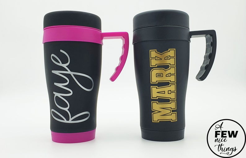 Personalised Thermal Coffee Travel Mug Custom Drink Cup With Etsy