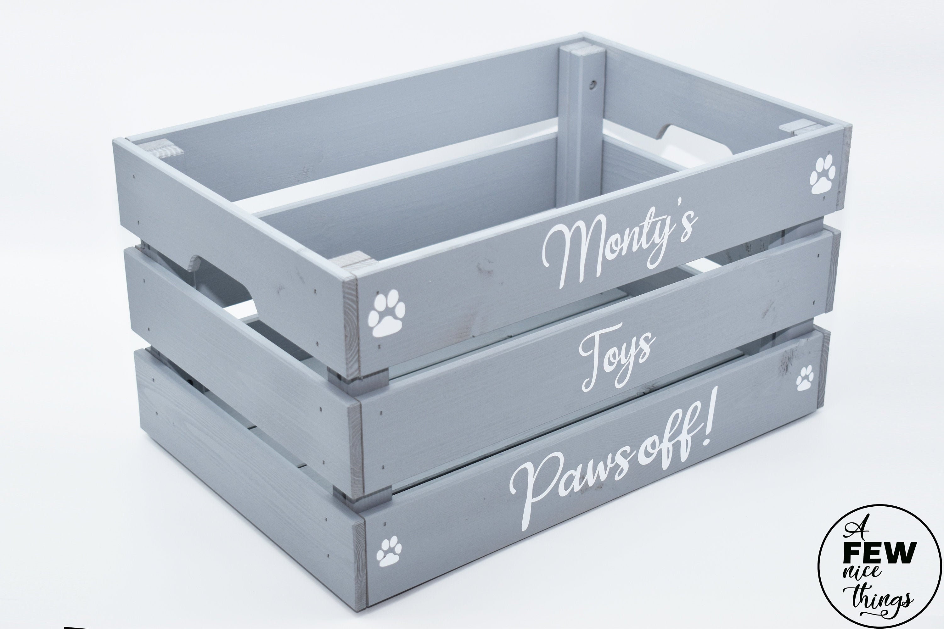 Personalised Puppy Toy Box Large Wooden Dog Crate Etsy UK