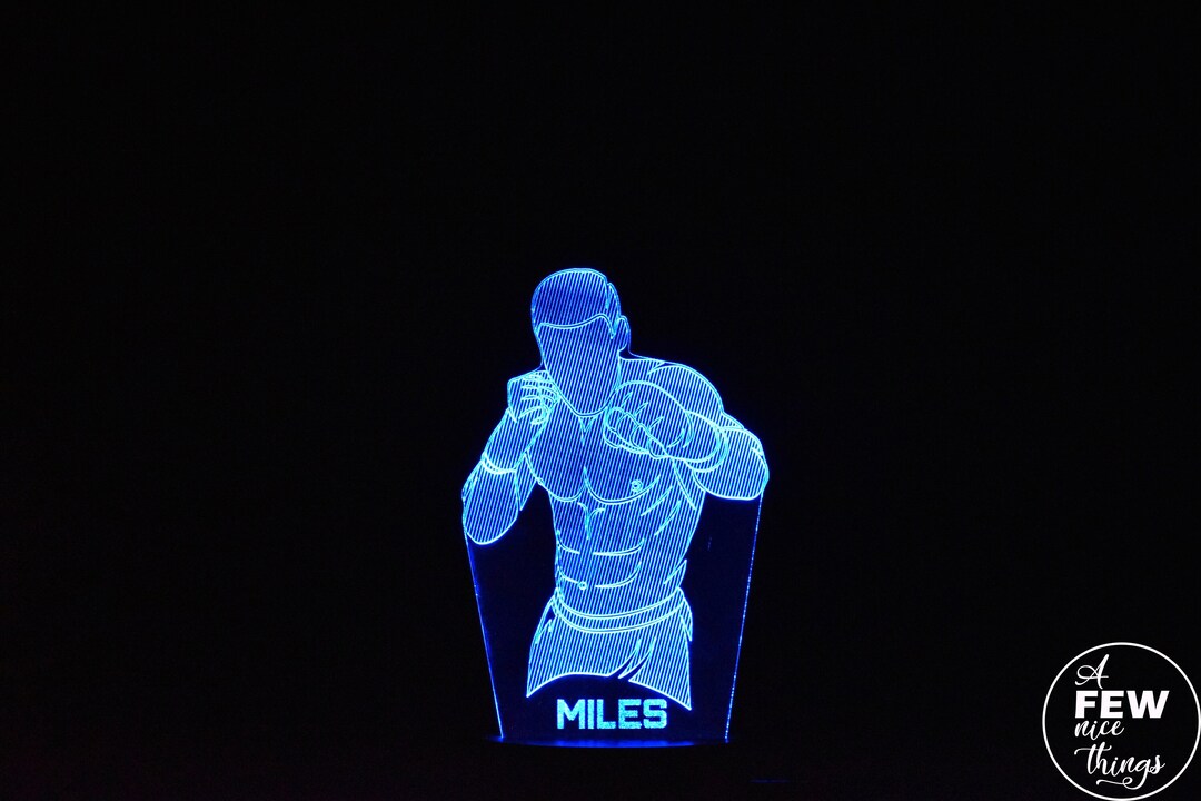 Boxing Led Light Personalised Boxing LED Night Light: Sports Kids Lamp - Etsy