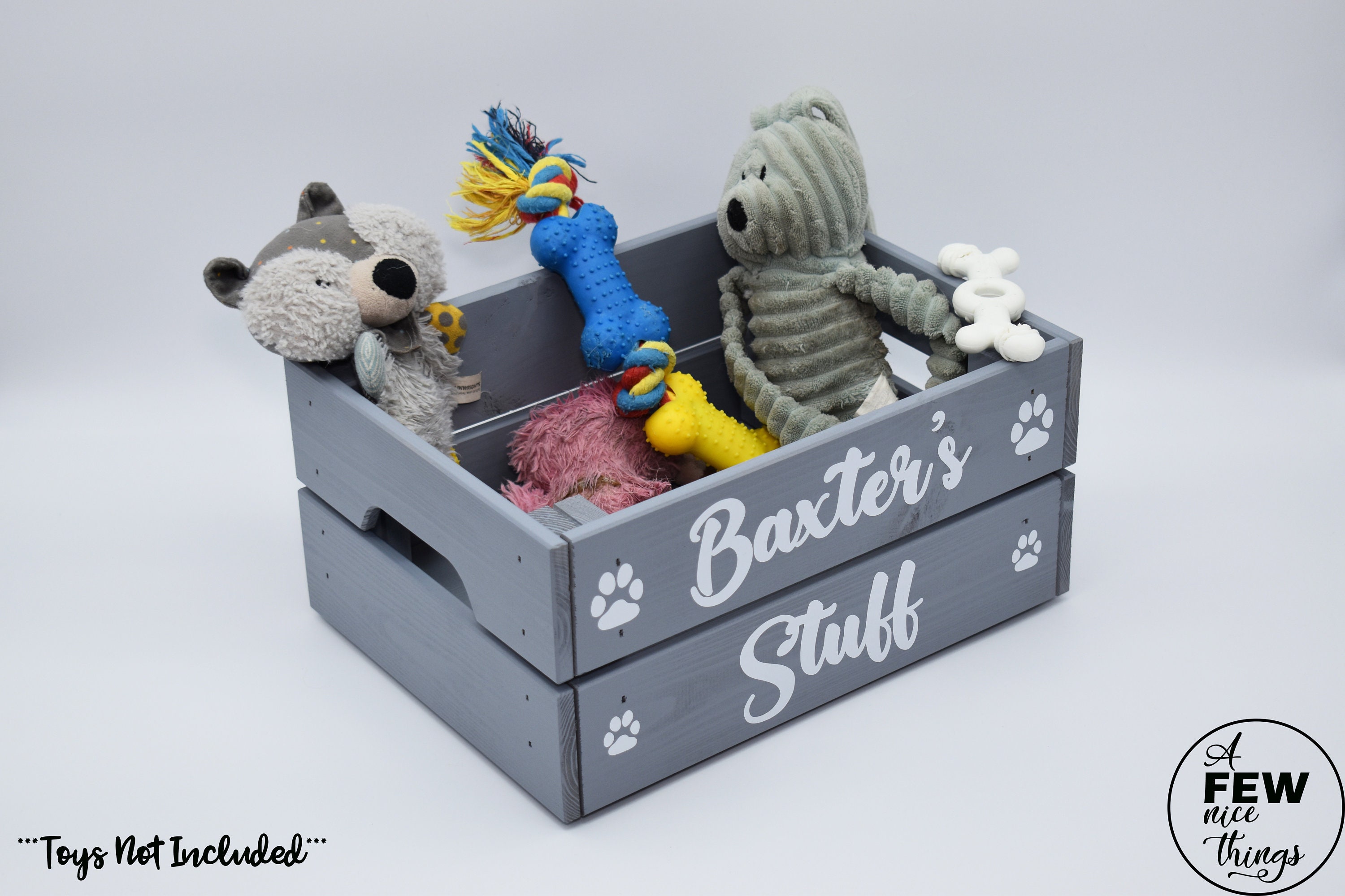 Personalised Puppy Toy Box Large Wooden Dog Crate Etsy UK