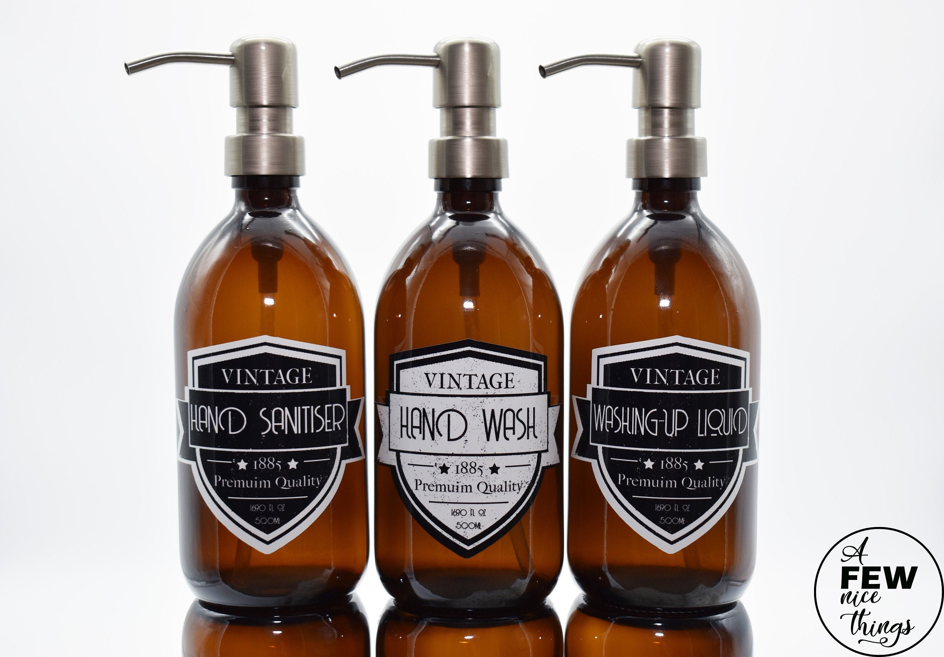 Vintage Amber Bottles Hand Wash Amber Glass Bottle Soap Etsy