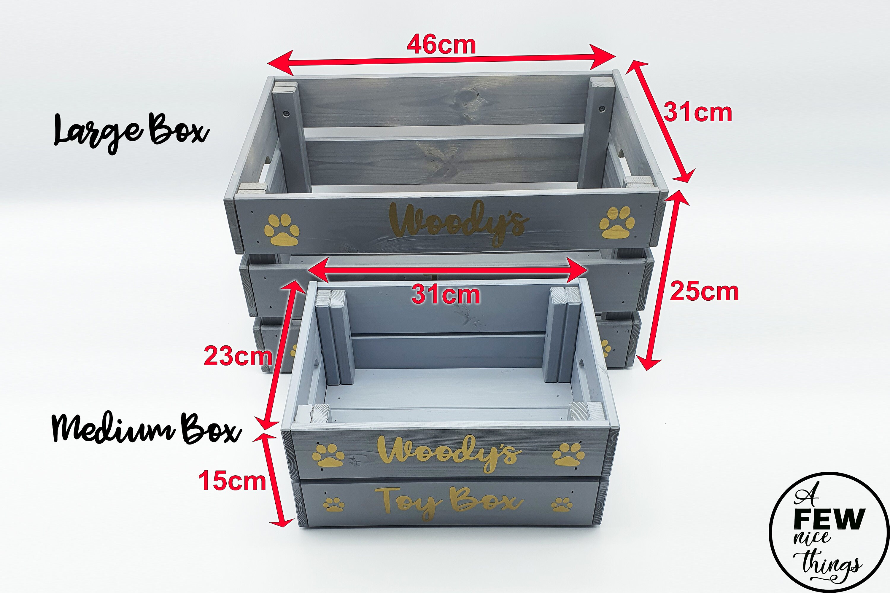 Personalised Puppy Toy Box Large Wooden Dog Crate Etsy UK