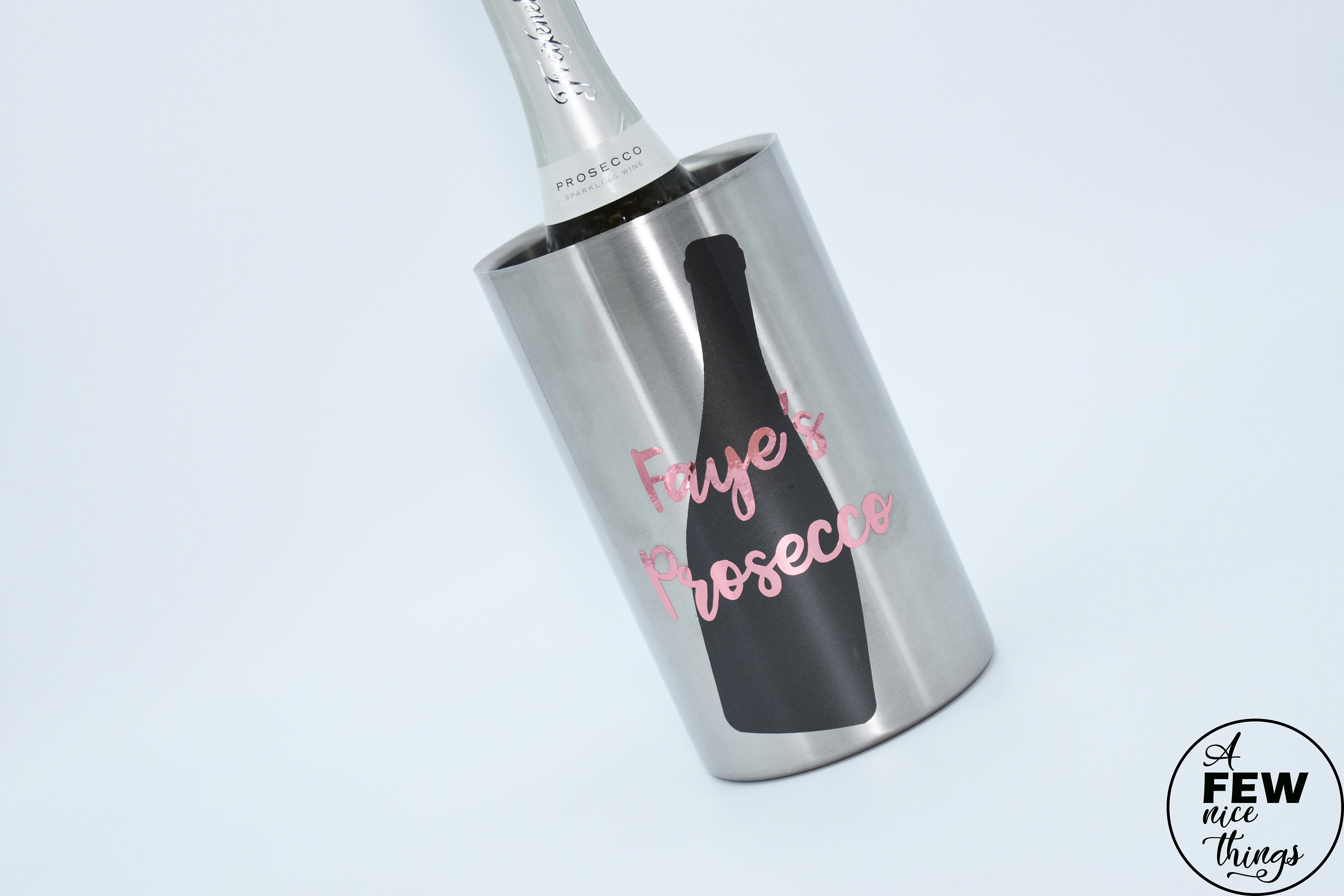 Personalised Prosecco Cooler Wine Cooler Stainless Steel Etsy UK