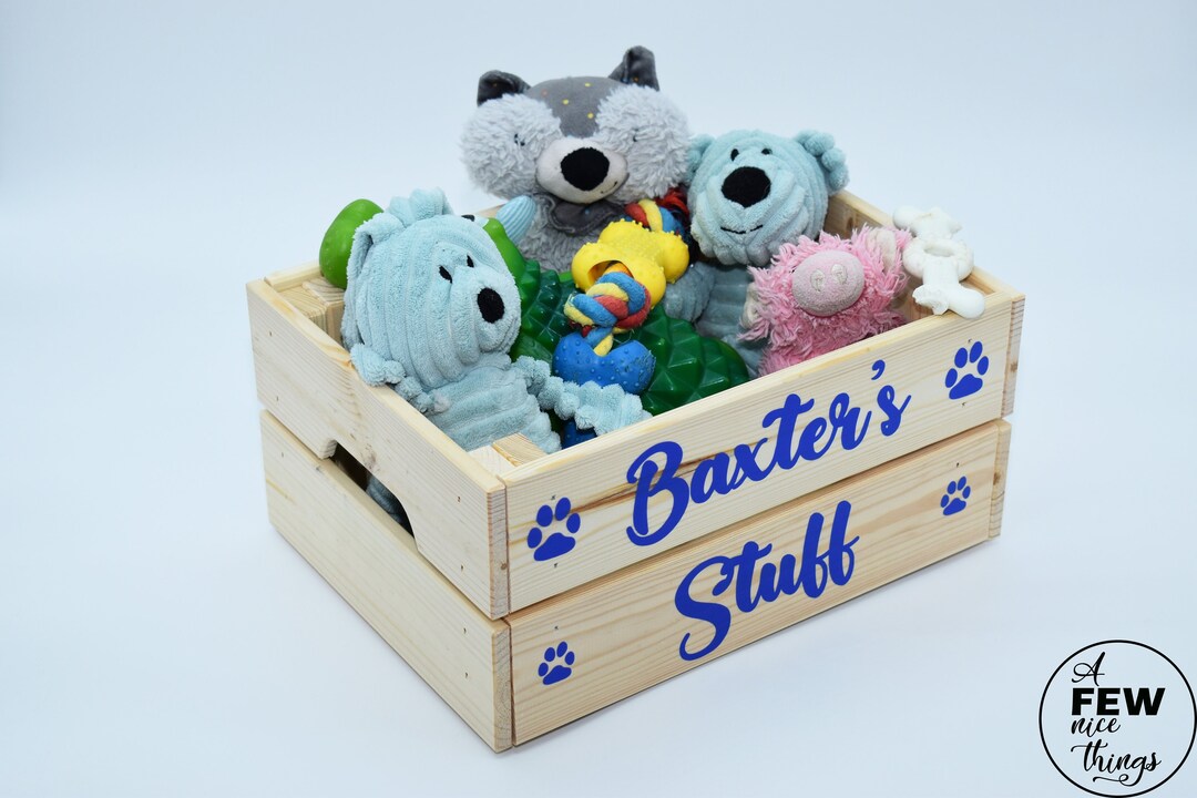 Personalised Dog Toy Box Dog Toy Crate Custom Dog Box Etsy UK