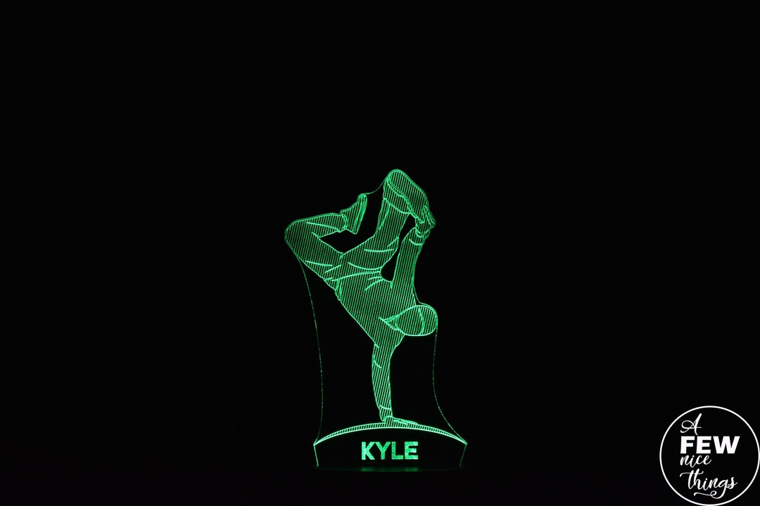 Personalised Break Dancer LED Night Light: Dancing Lamp, Birthday Gift ...
