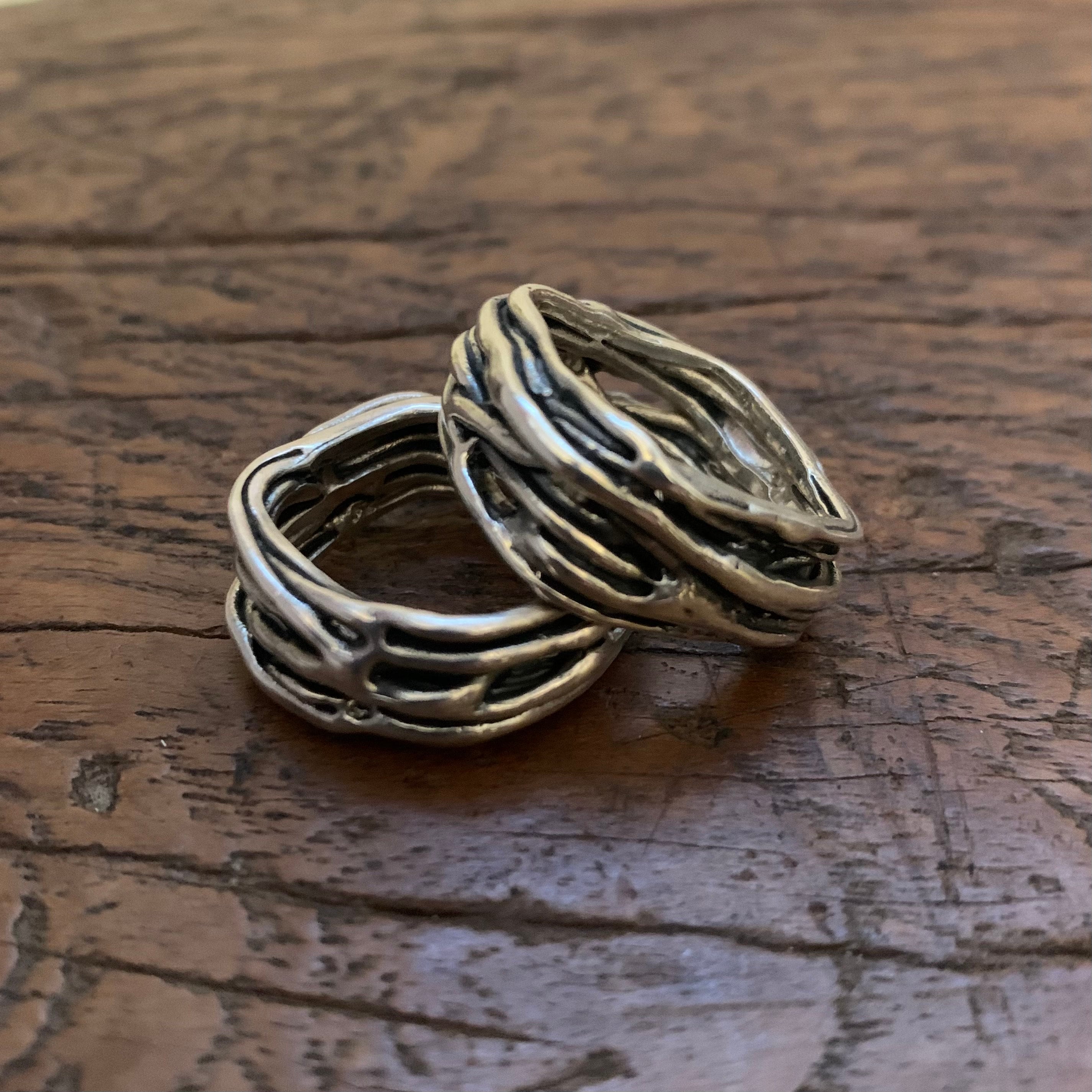 Square Wire Ring in 925 Silver Etsy UK