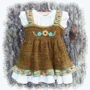 Arabella Knitted Pinafore Dress Pattern image 1