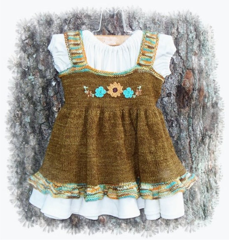 Arabella Knitted Pinafore Dress Pattern image 1