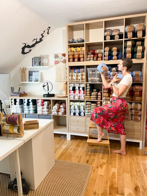 The Cotton From We Are Knitters in Deep Blue, Dark Turquoise