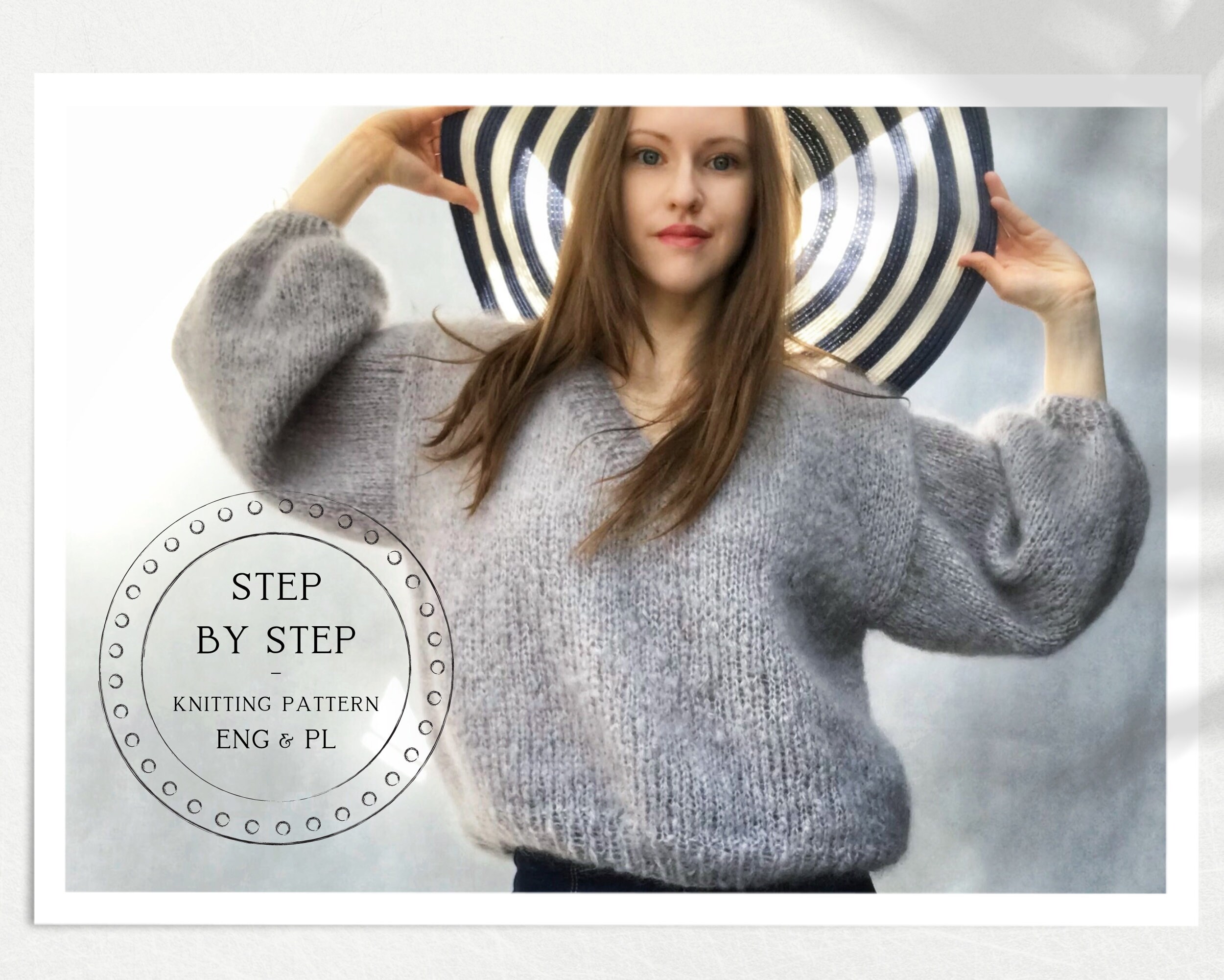 KNITTING PATTERN (PDF) for an Oversize Elegant Mohair Sweater for Women ...