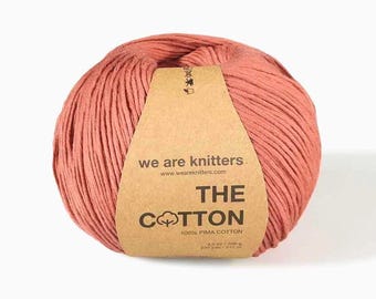 Pima Cotton from We Are Knitters in Canyon Rose color, DK natural yarn