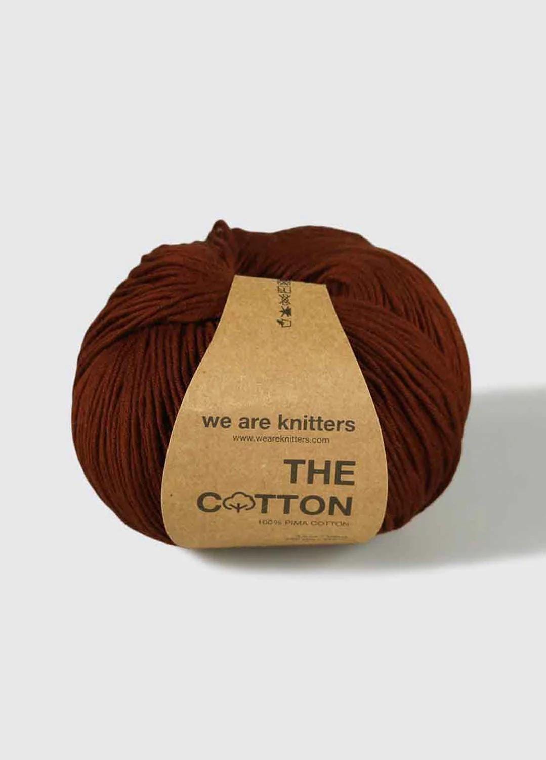 The Cotton From We Are Knitters in Dark Copper, Pima Cotton From